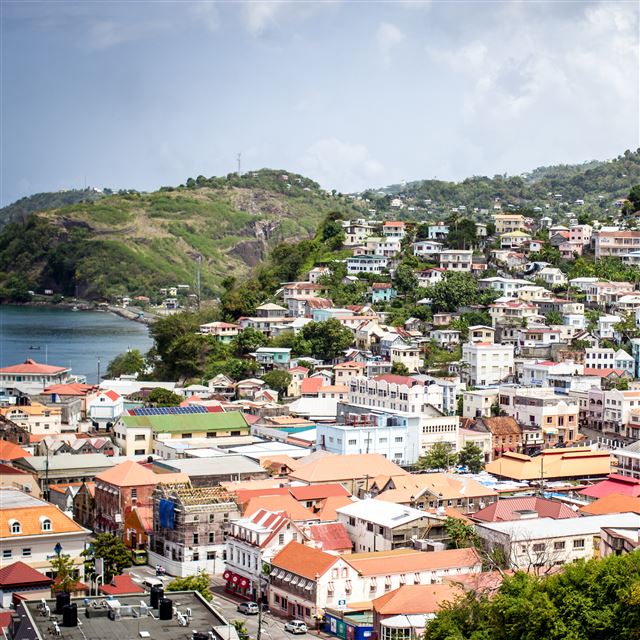 2048x2048 A Grenadian Village - green iPad Air Wallpaper