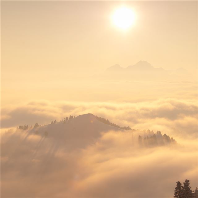2048x2048 Ascending over the Sky - sunshine iPad Air Wallpaper