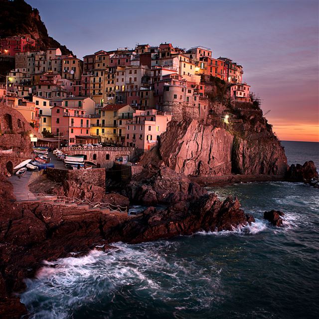 2048x2048 Manarola Cinque Terre - ocean iPad Air Wallpaper