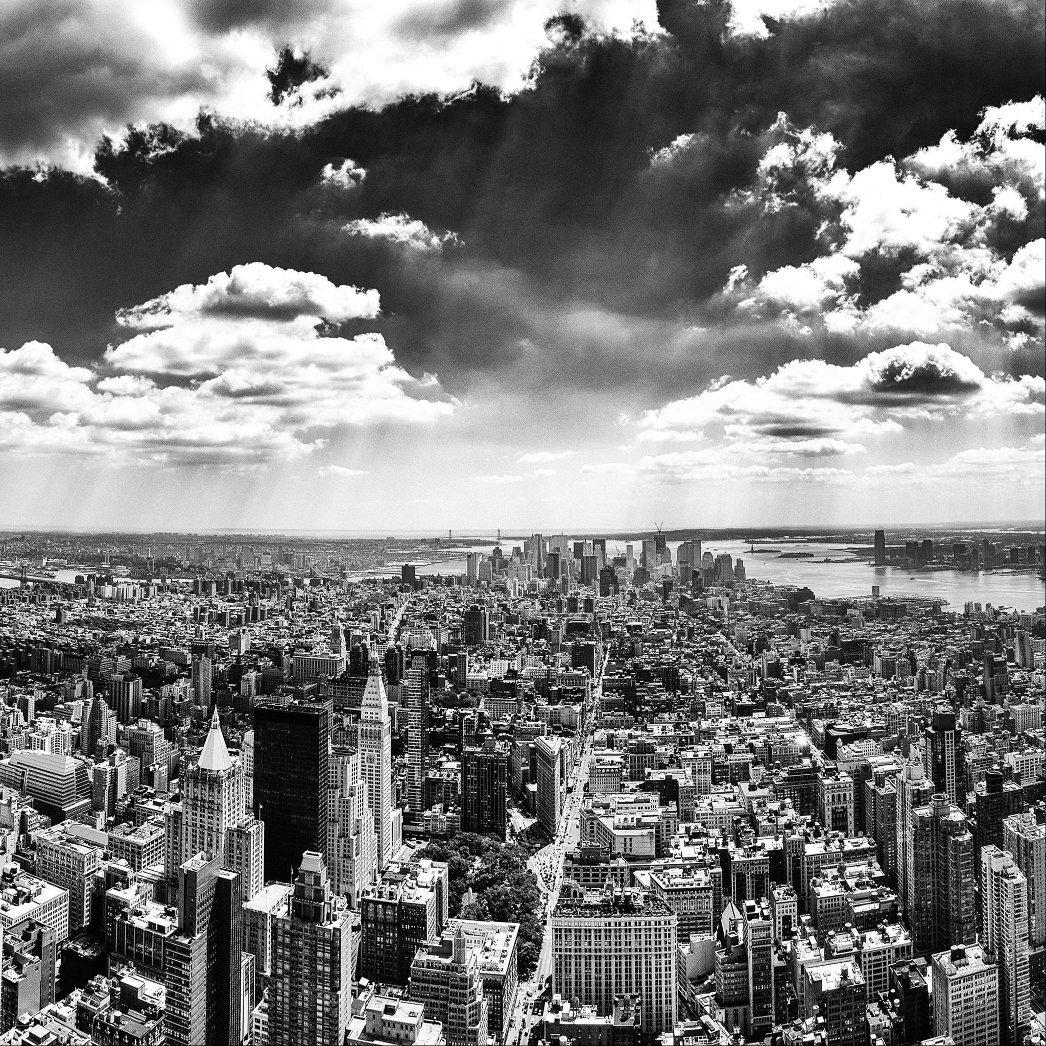 New York City Black and White iPad Air wallpaper 