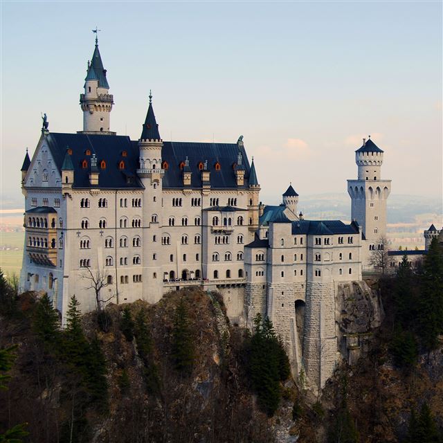 2048x2048 Neuschwanstein Castle - brown iPad Air Wallpaper