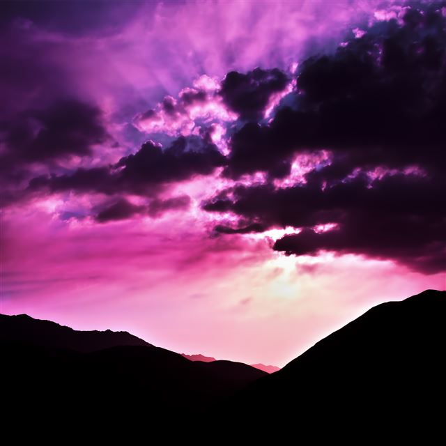 2048x2048 Purple Morning - cloud iPad Air Wallpaper