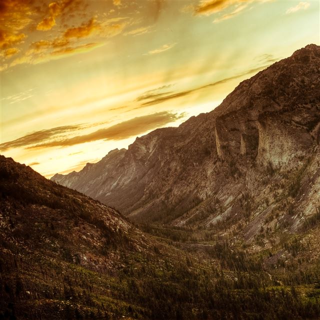 2048x2048 Canyon Sunset - sunshine iPad Air Wallpaper