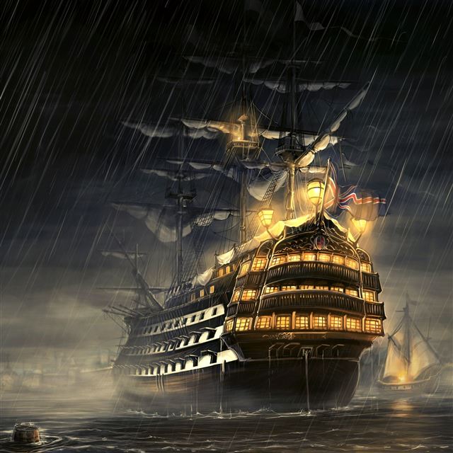 2048x2048 Pirate Ship -  iPad Air Wallpaper