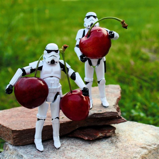 2048x2048 Stormtroopers Toys - cherry iPad Air Wallpaper