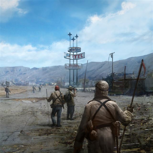 2048x2048 Fallout New Vegas Concept Art - art iPad Air Wallpaper