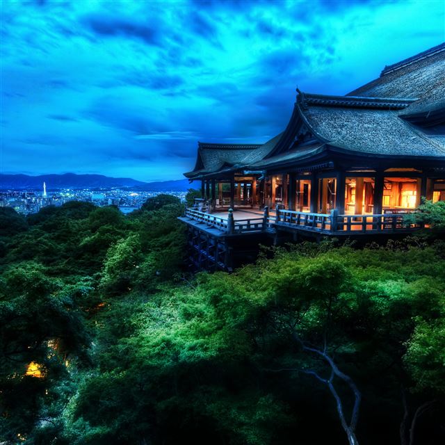 2048x2048 Treetop Temple Protects - green iPad Air Wallpaper