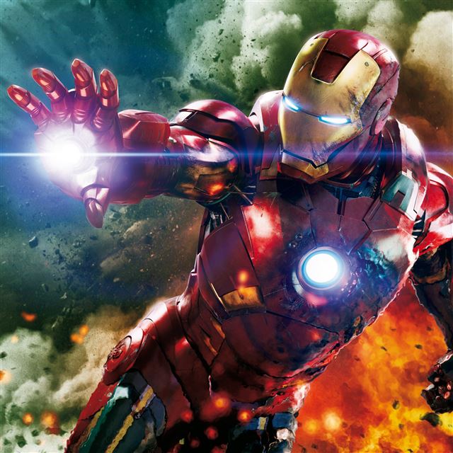 2048x2048 Hulk and Ironman -  iPad Air Wallpaper