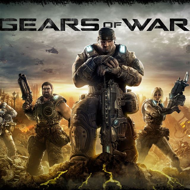 2048x2048 Gears of War 3 - man iPad Air Wallpaper