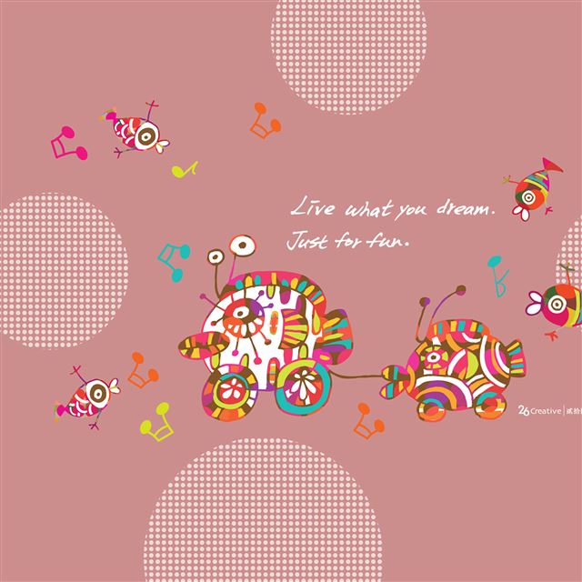 2048x2048 Live What You Dream - funny iPad Air Wallpaper