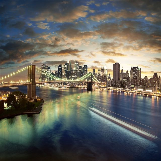 2048x2048 New York City Brooklyn Bridge -  iPad Air Wallpaper