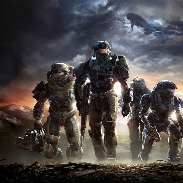 2048x2048 Halo Reach - man iPad Air Wallpaper