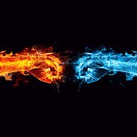Fire Ice Fists wallpaper