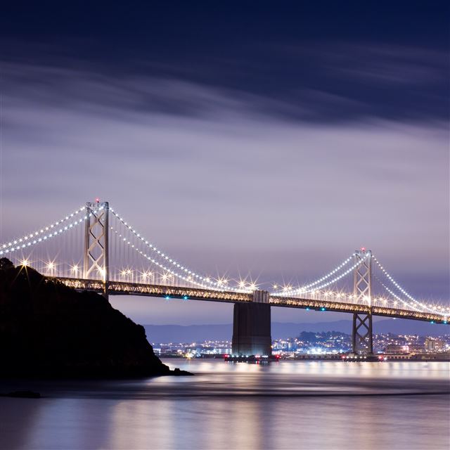 2048x2048 Into the City - night iPad Air Wallpaper