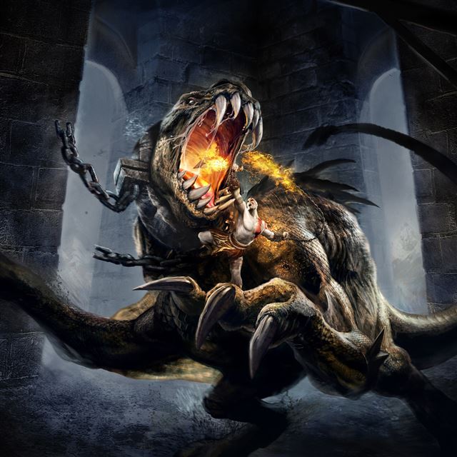 2048x2048 God of War - dragon iPad Air Wallpaper