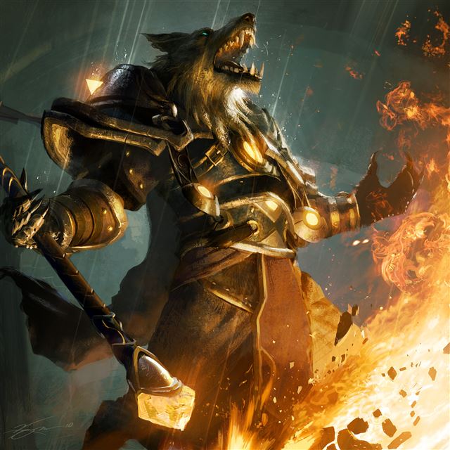 2048x2048 Worgen World of Warcraft - kill iPad Air Wallpaper