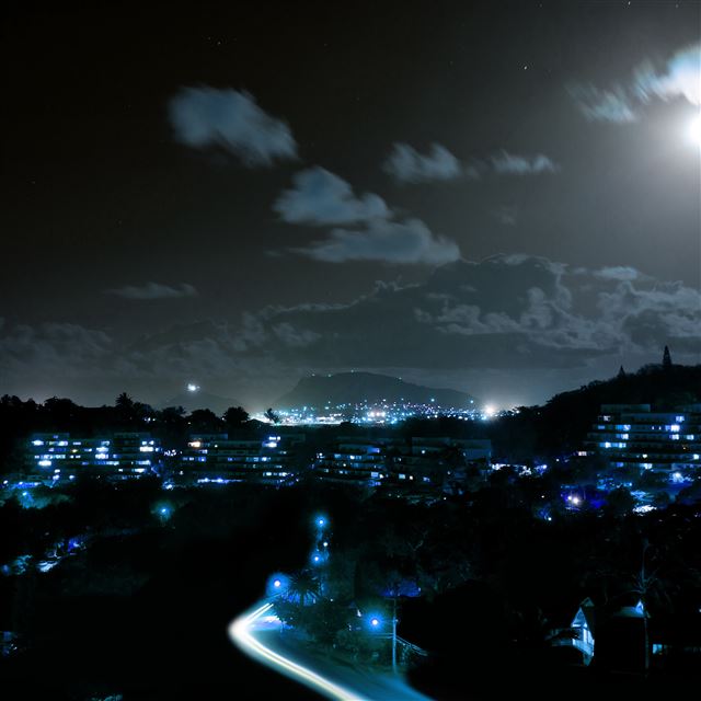 2048x2048 City At Night - city iPad Air Wallpaper
