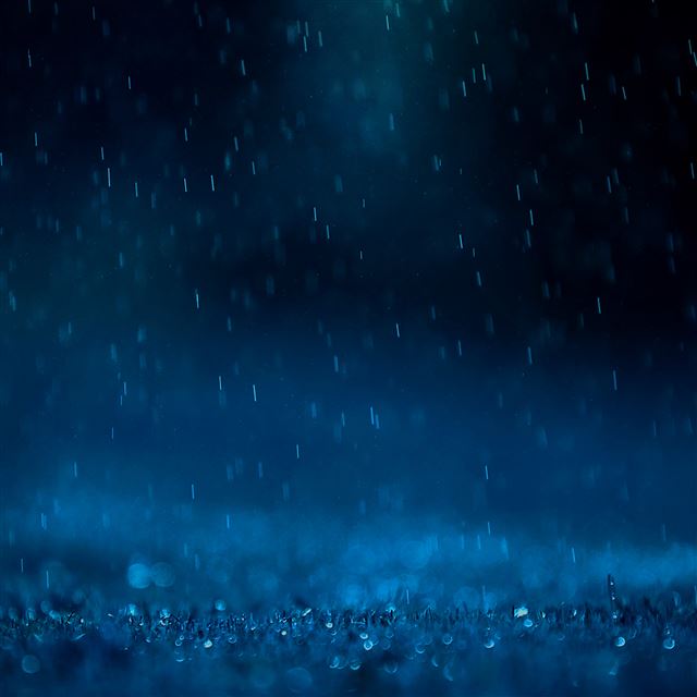 2048x2048 Awesome Blue Rain -  iPad Air Wallpaper