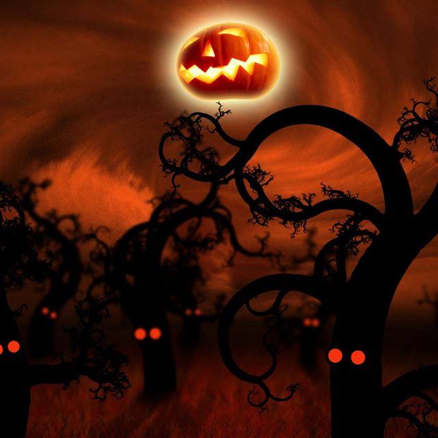 2048x2048 Halloween  - pumpkin iPad Air Wallpaper