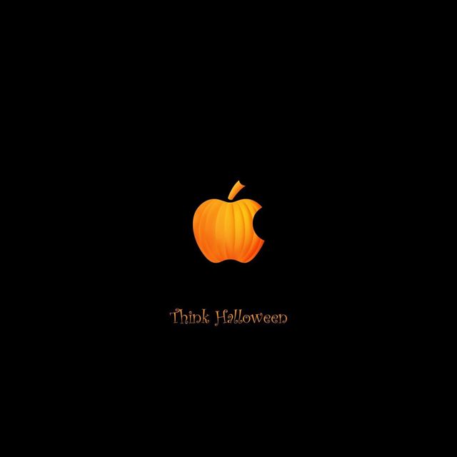 2048x2048 Halloween pumpkins apple - halloween iPad Air Wallpaper