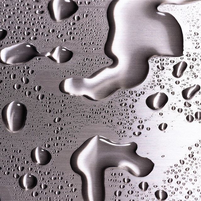 2048x2048 Metal Drops - water iPad Air Wallpaper
