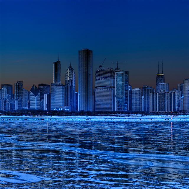2048x2048 Chicago skyline - city iPad Air Wallpaper