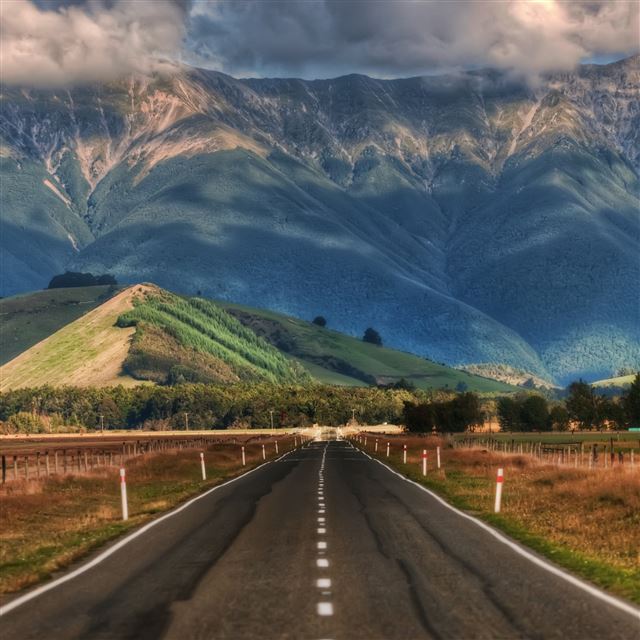 2048x2048 Road In New Zealand - road iPad Air Wallpaper