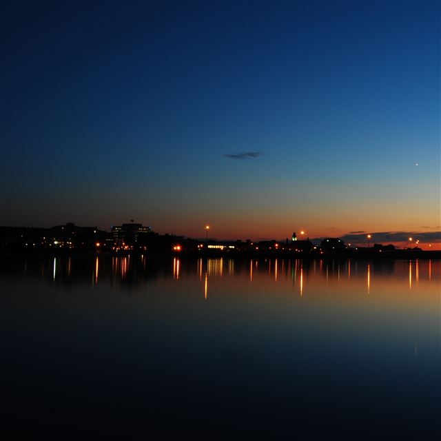 2048x2048 Night Panorama - light iPad Air Wallpaper