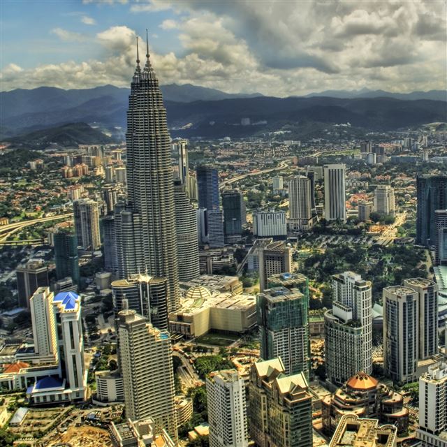 2048x2048 Kuala Lumpur From The Air - tower iPad Air Wallpaper