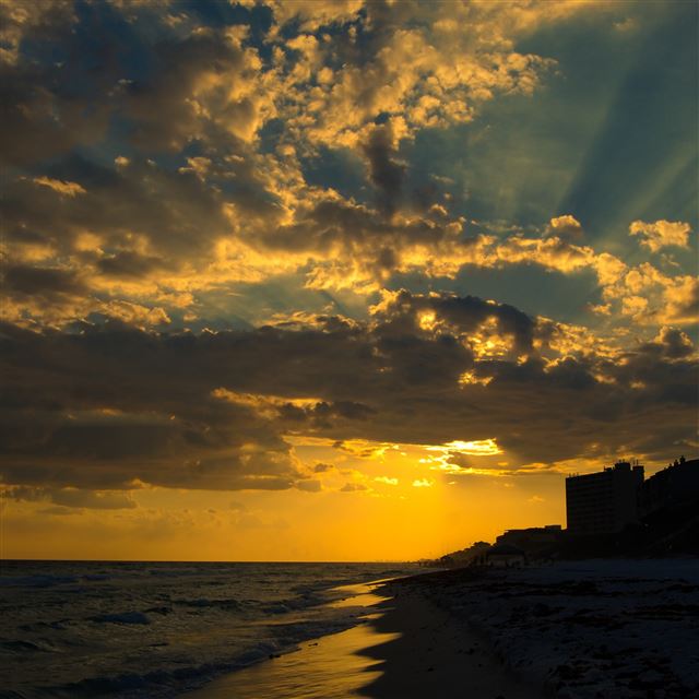 2048x2048 Sunset At Seagrove - cloud iPad Air Wallpaper