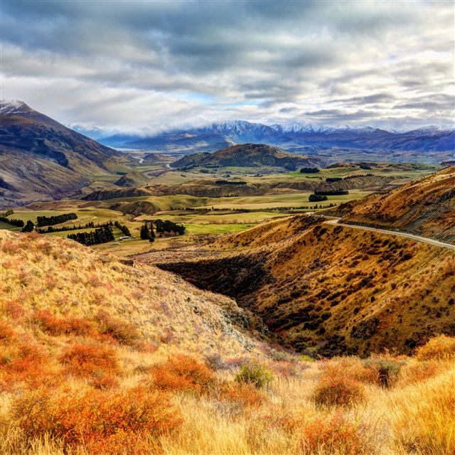 2048x2048 Road On The Hills - road iPad Air Wallpaper