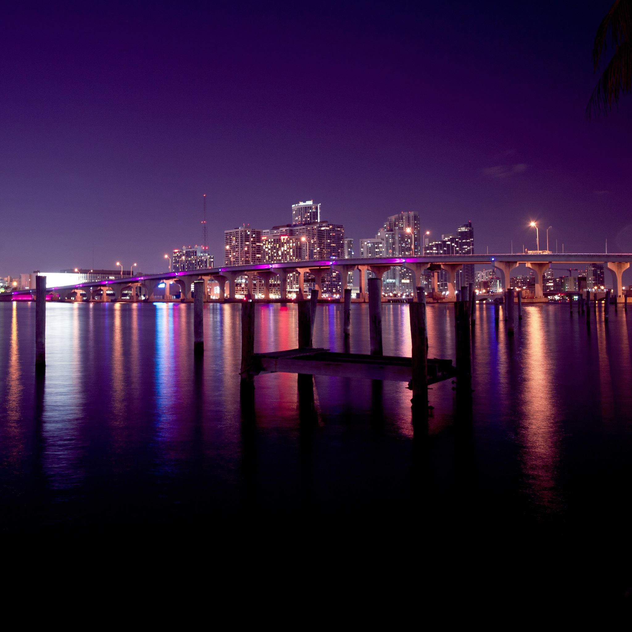 Miami Skyline iPad Air wallpaper 