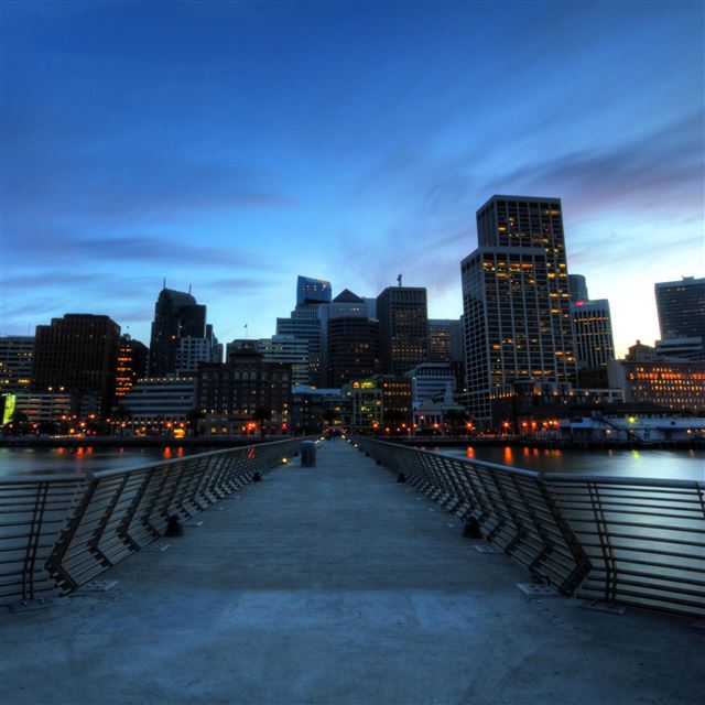 2048x2048 San Francisco At Dusk - city iPad Air Wallpaper
