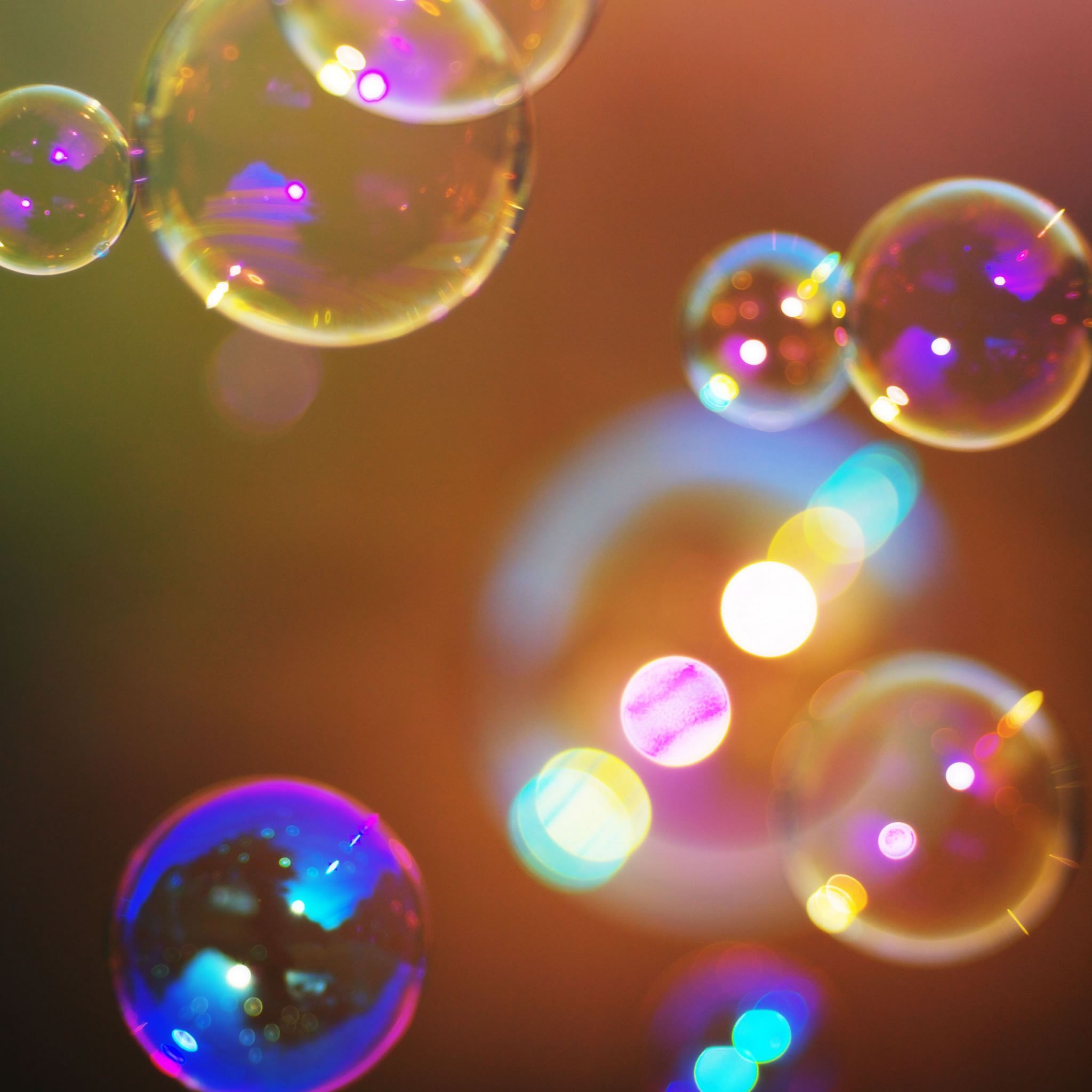 Soap Bubbles 2 iPad Air wallpaper 