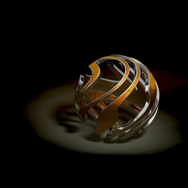 2048x2048 Strand sphere - white iPad Air Wallpaper