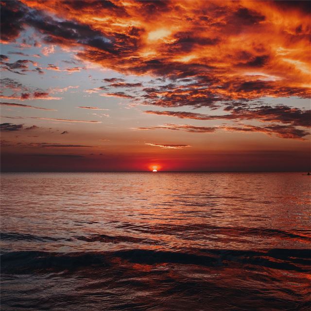 2048x2048 sunset nature 5k - sunset iPad Air Wallpaper