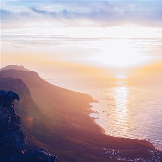 2048x2048 aerial view monutains 5k - 5k iPad Air Wallpaper