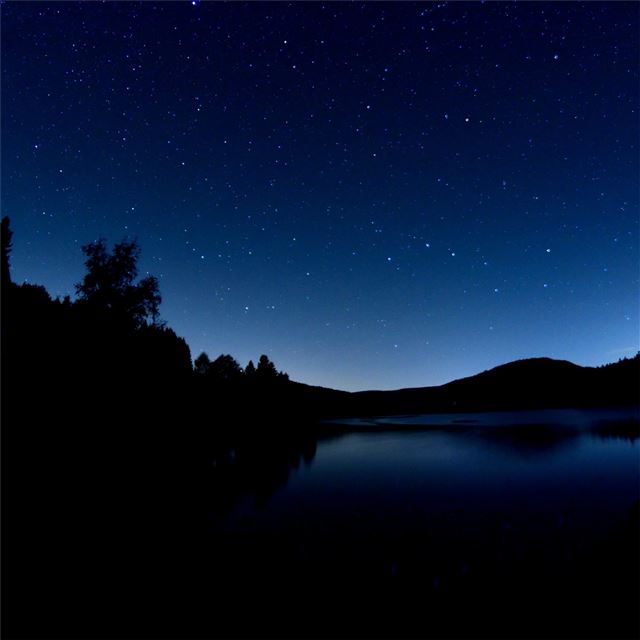 2048x2048 dark blue evening - evening iPad Air Wallpaper