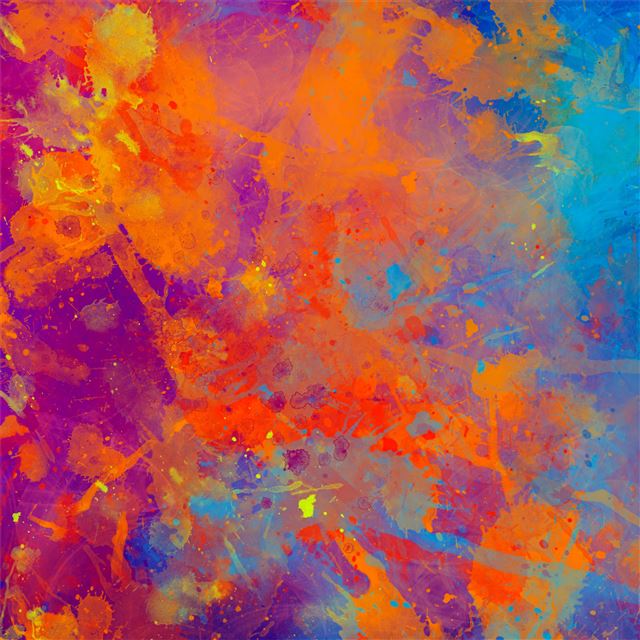 2048x2048 paint splash abstract 4k - digital art iPad Air Wallpaper