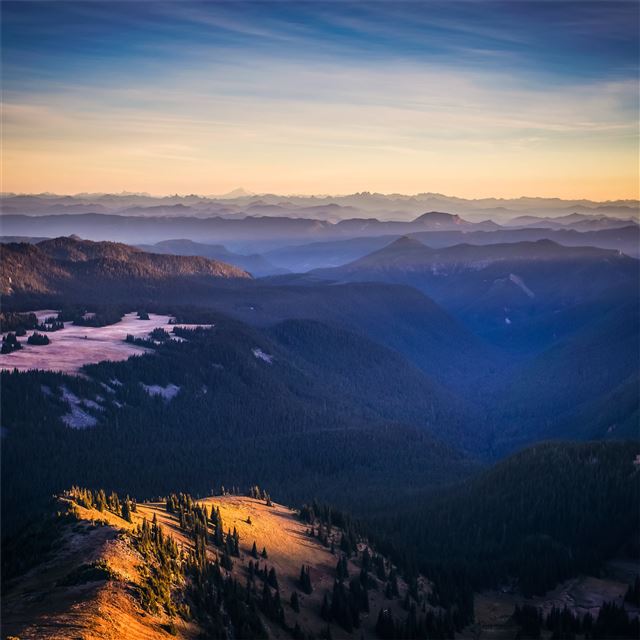 2048x2048 sunrise nature glow 5k -  iPad Air Wallpaper