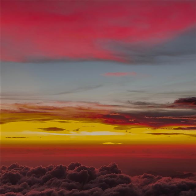 2048x2048 clouds silent nature 5k - clouds iPad Air Wallpaper