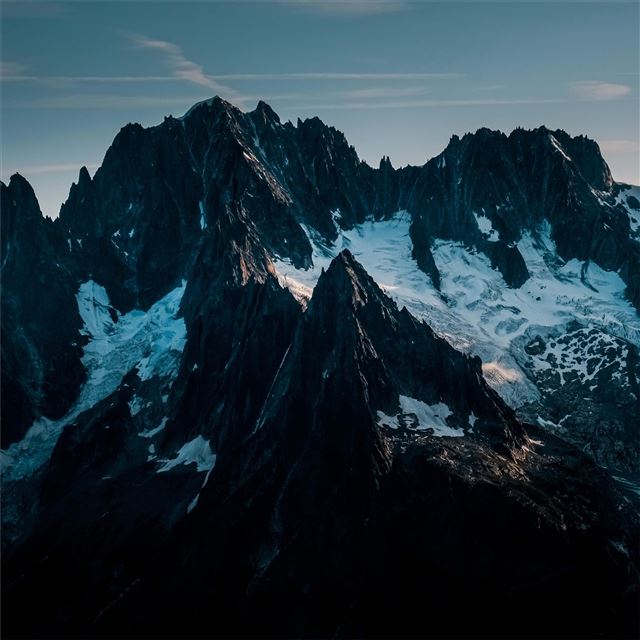 2048x2048 snow covered mountains 5k -  iPad Air Wallpaper