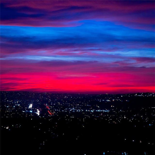 2048x2048 city red 5k -  iPad Air Wallpaper
