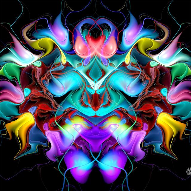 2048x2048 creature colorful pattern 4k - colorful iPad Air Wallpaper
