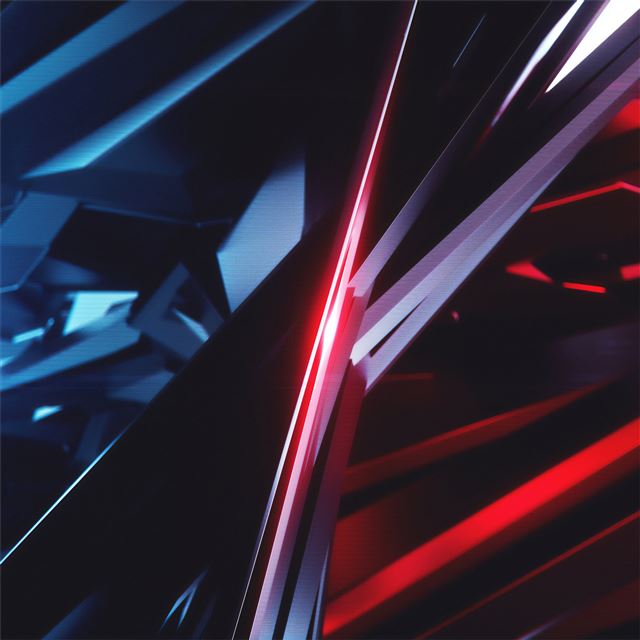 2048x2048 sharp shapes 3d abstract art 4k - deviantart iPad Air Wallpaper