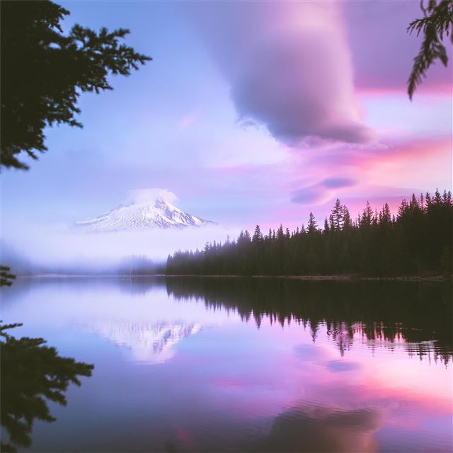2048x2048 mount hood morning 4k -  iPad Air Wallpaper