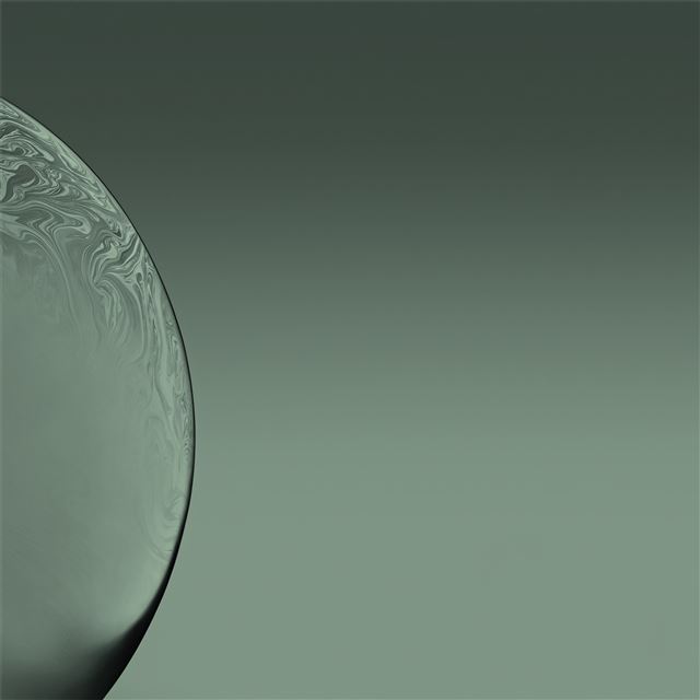 2048x2048 apple bubble green background 4k - digital art iPad Air Wallpaper