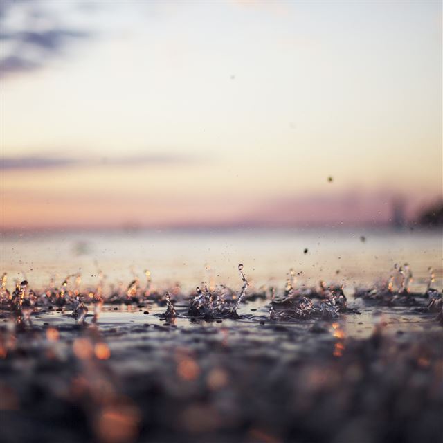 2048x2048 Let It Rain 3 - road iPad Air Wallpaper