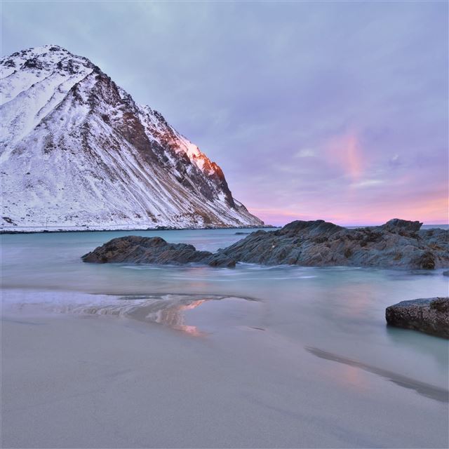 2048x2048 first sunrise at lofoten 5k - 5k iPad Air Wallpaper