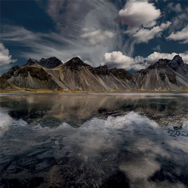 2048x2048 mountains sky reflection lake - reflection iPad Air Wallpaper